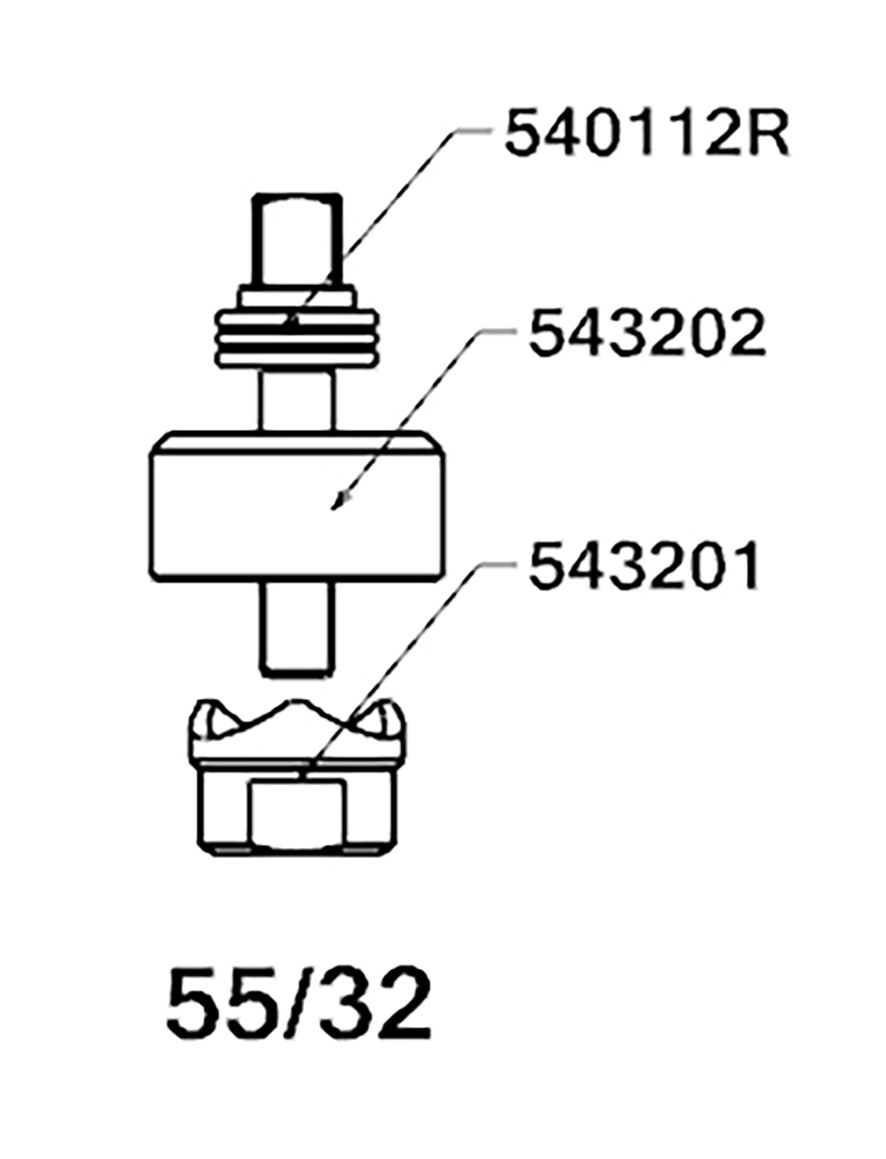 PERFORADOR REDONDO PARA CHAPA  CON RODAMIENTO FORZA SERIE 55
